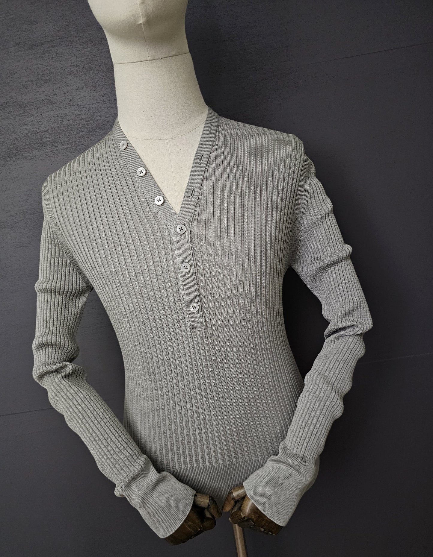 TOM FORD Silk Blend Henley style Long-Sleeve Sweater
