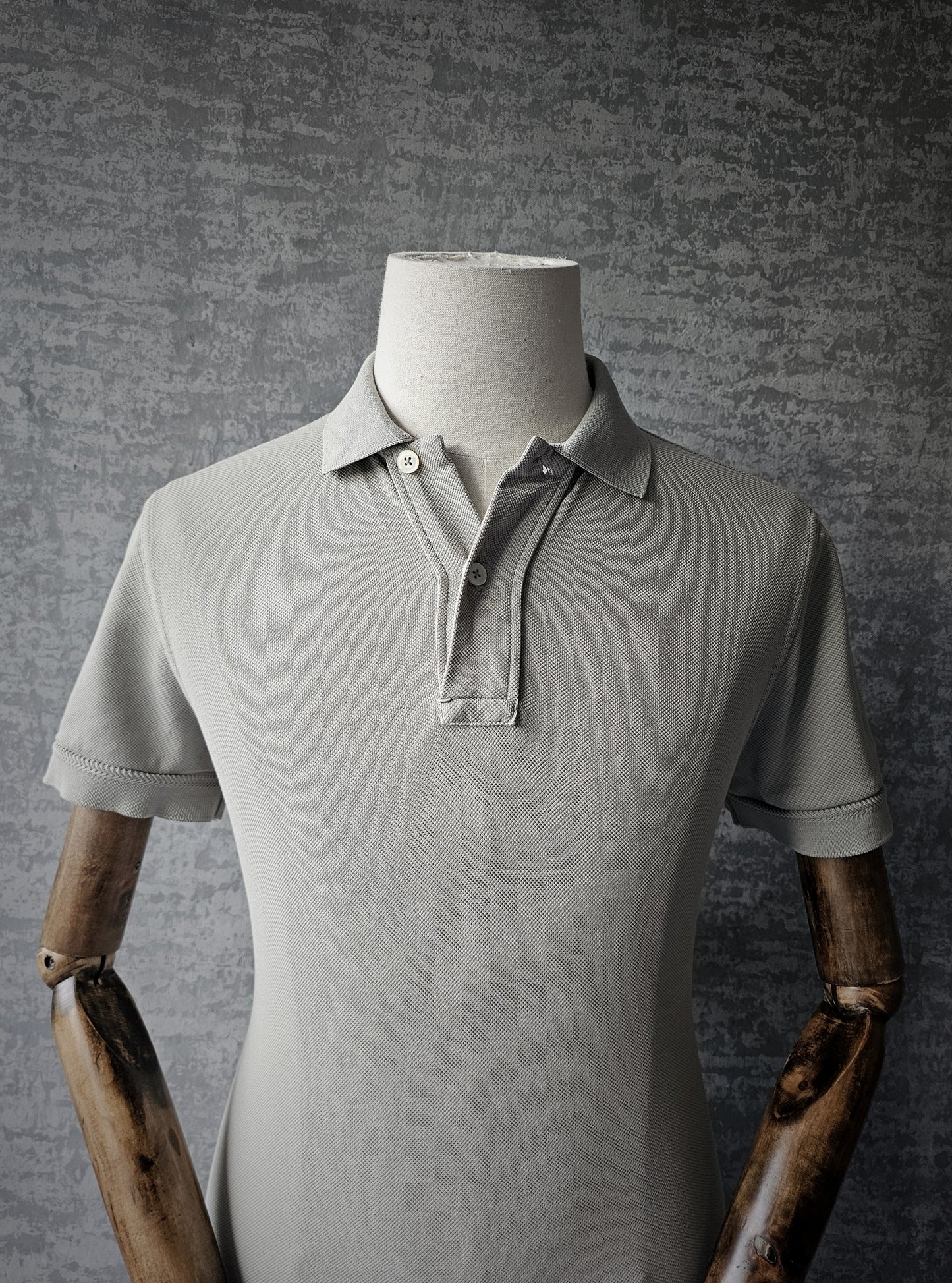 TOM FORD TF Garment-Dyed Cotton Green Polo Shirt