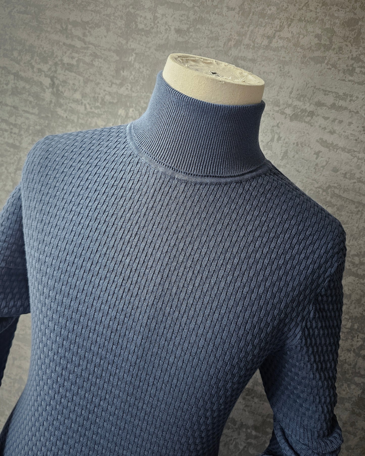 HUGO BOSS Textured Turtleneck Sweater