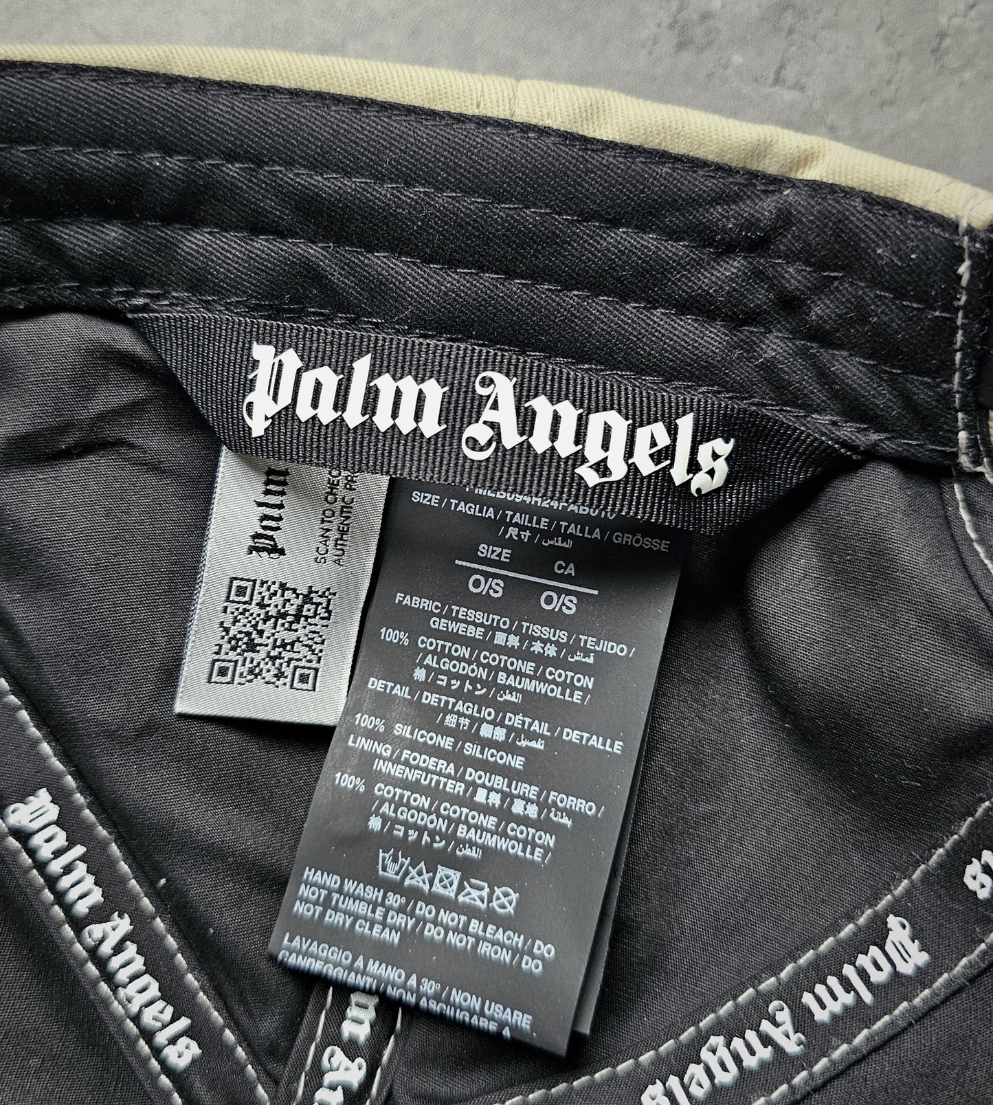 PALM ANGELS Monogram Ski Baseball Cap