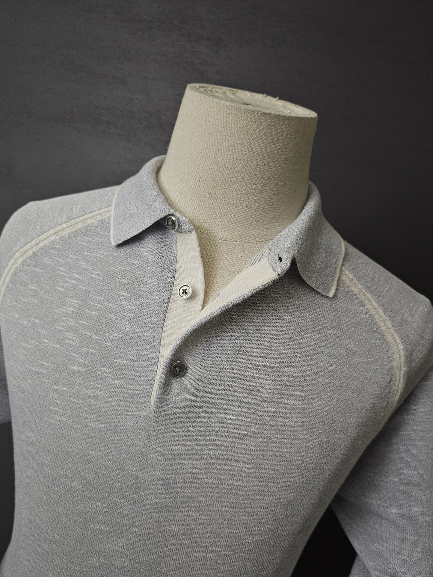 REISS Earlsfield Edition Long Sleeve Knitted Polo