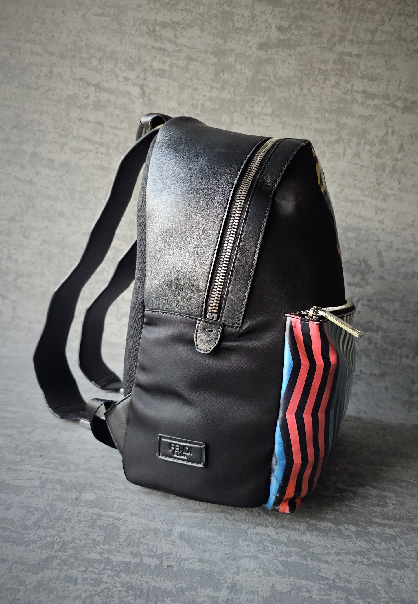 FENDI Roma Leather Lightening Backpack