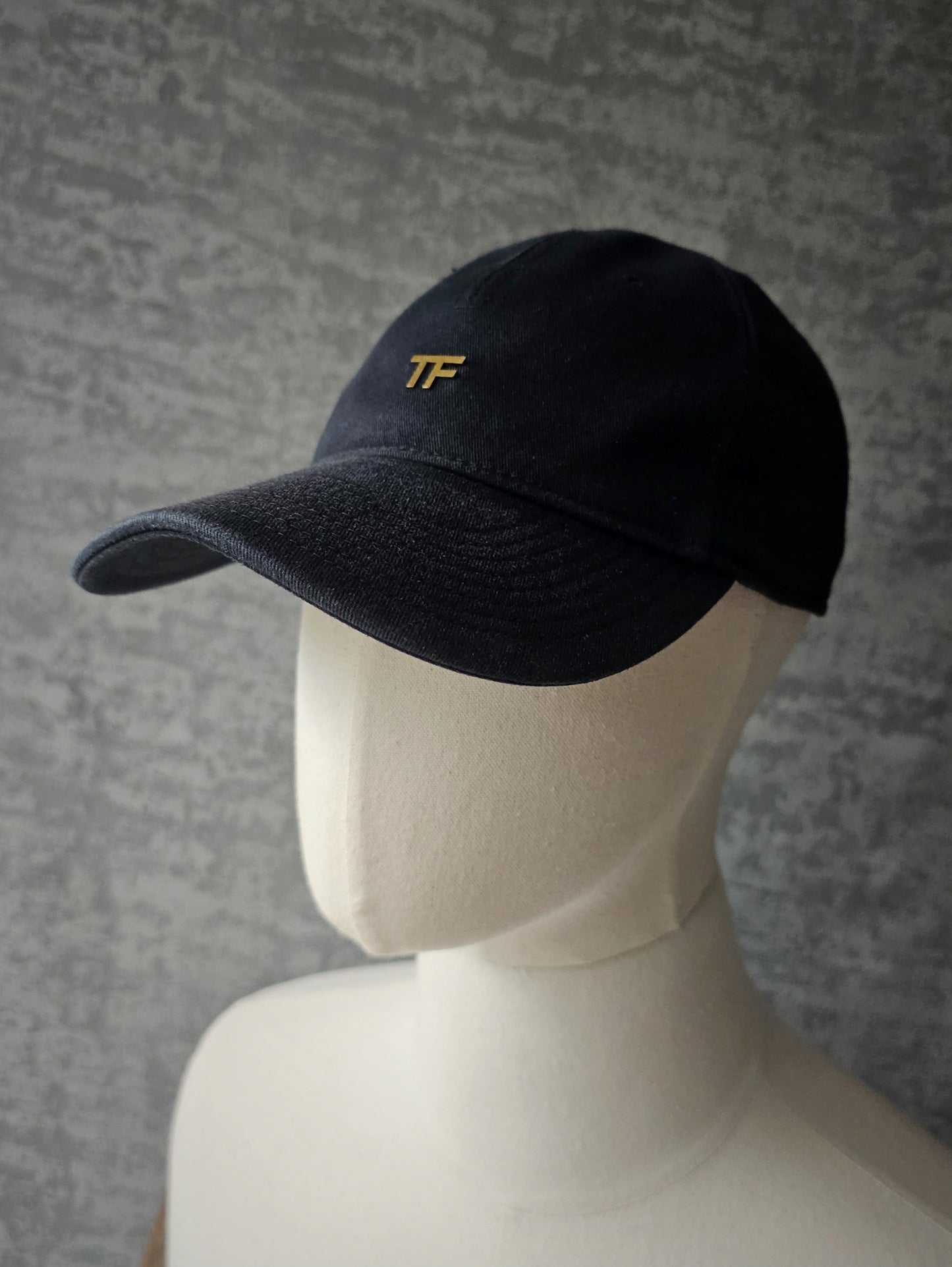 TOM FORD TF Canvas Logo Navy Baseball Cap