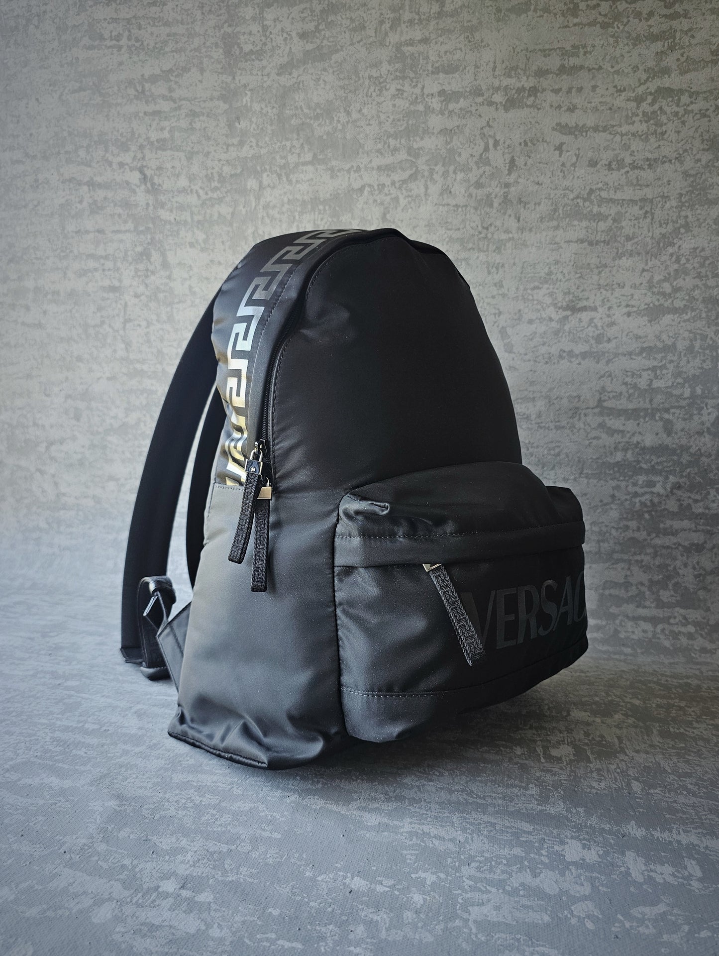 VERSACE La Greca 90's Logo Nylon Backpack