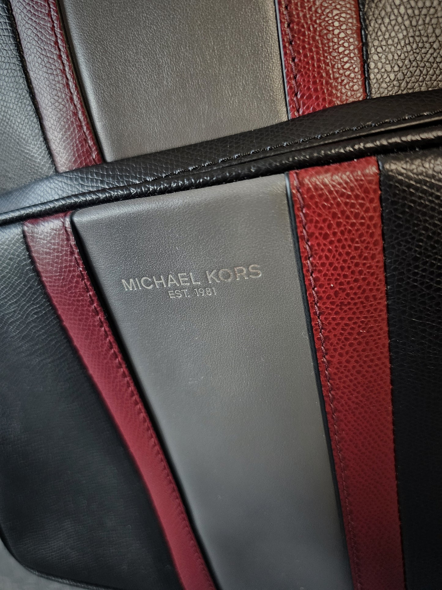 MICHAEL KORS Colourblocked Leather Backpack