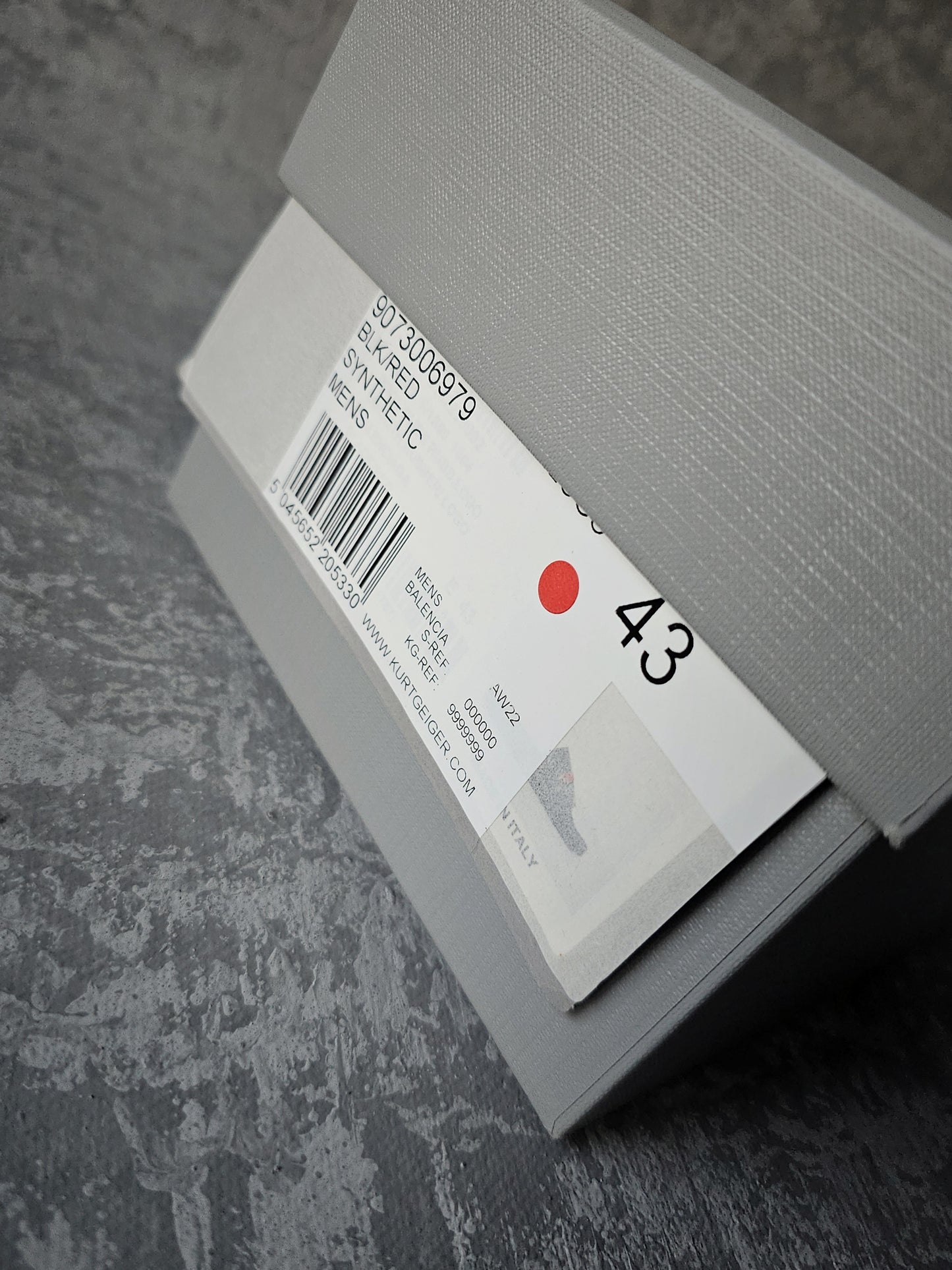 BALENCIAGA Red Logo Sliders