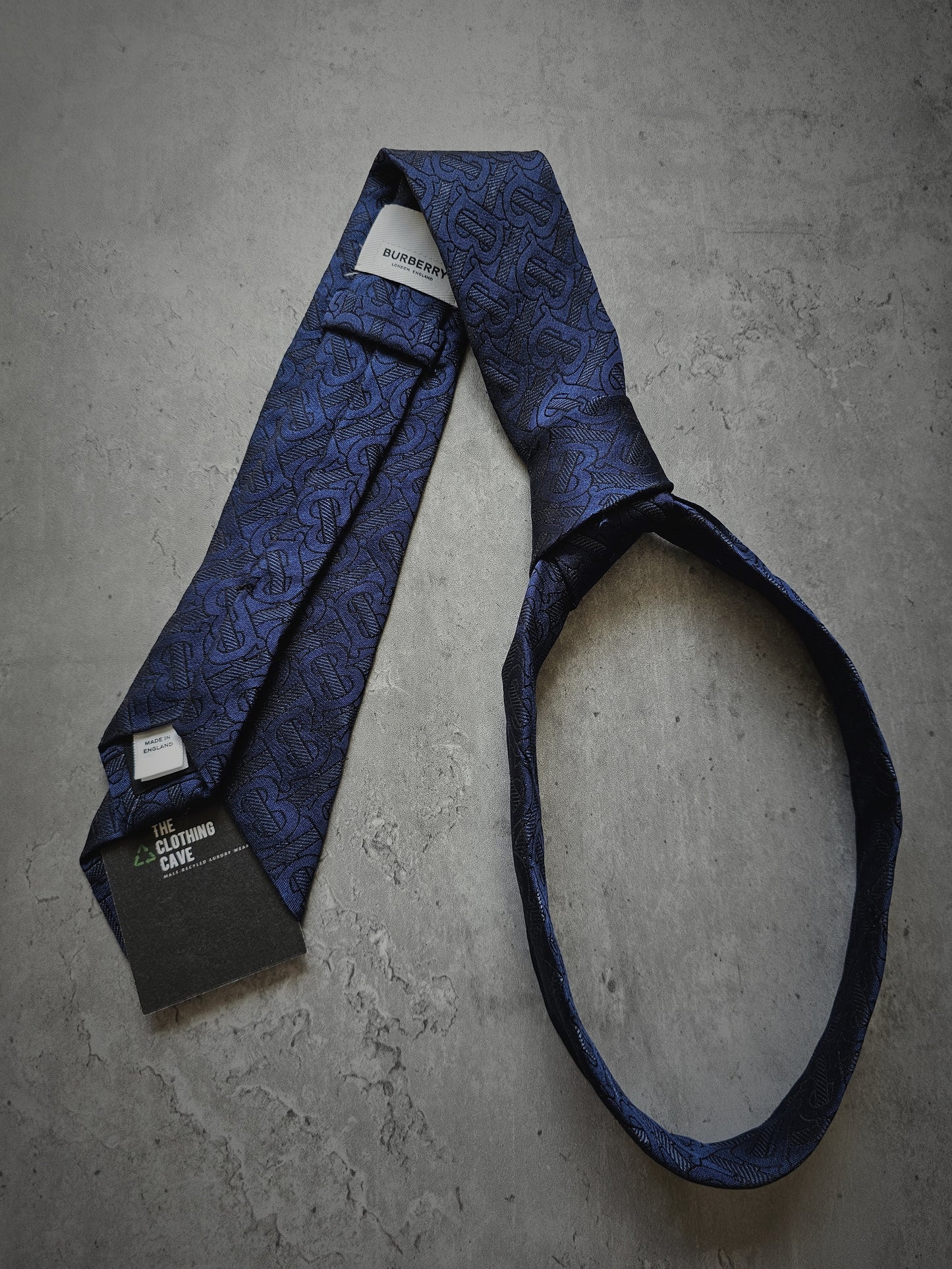 BURBERRY TB Monogram Silk Tie