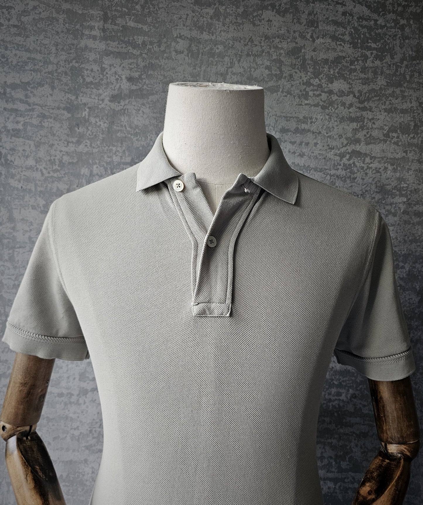 TOM FORD TF Garment-Dyed Cotton Green Polo Shirt