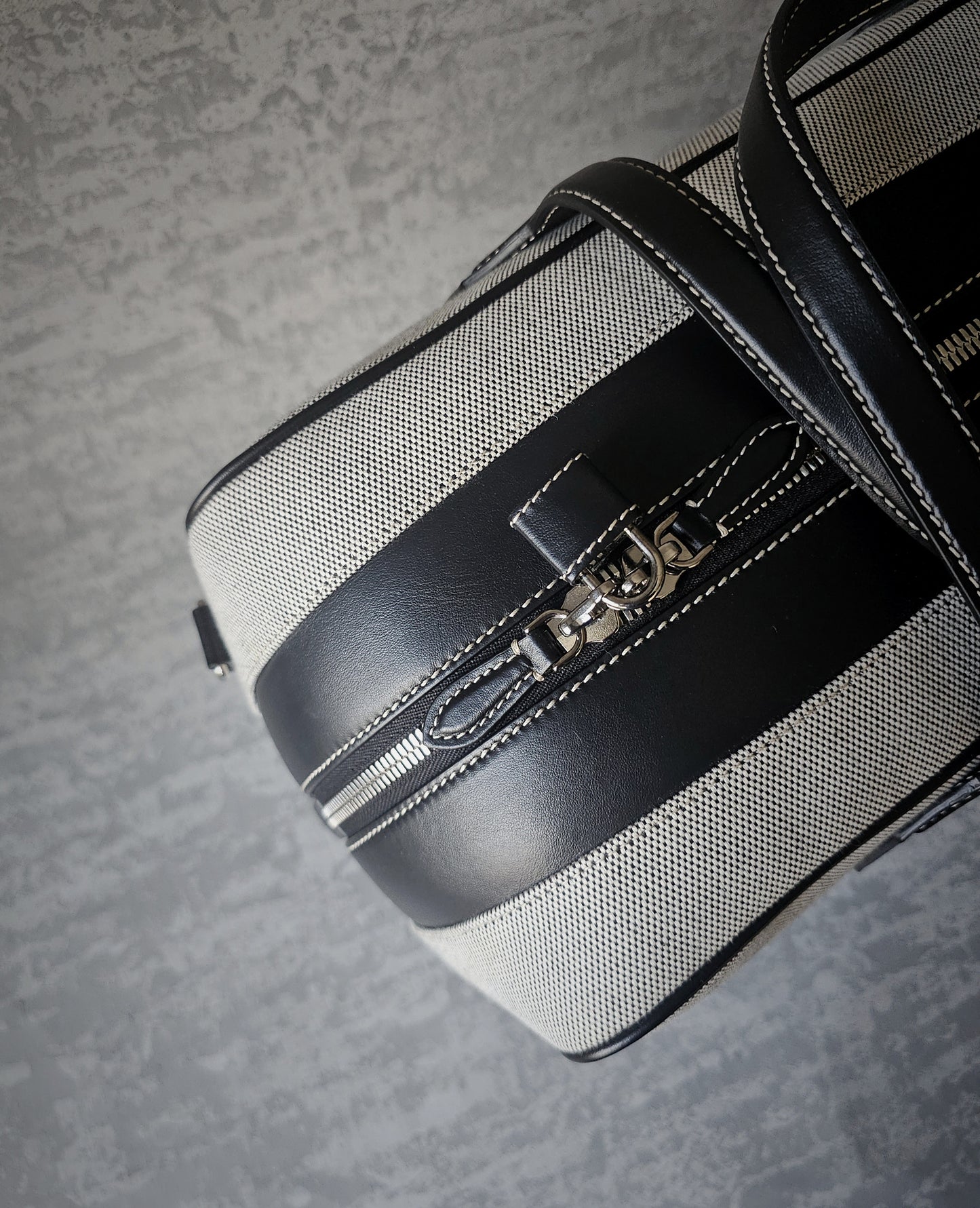 BURBERRY Logo-Print Leather-Trimmed Canvas Holdall