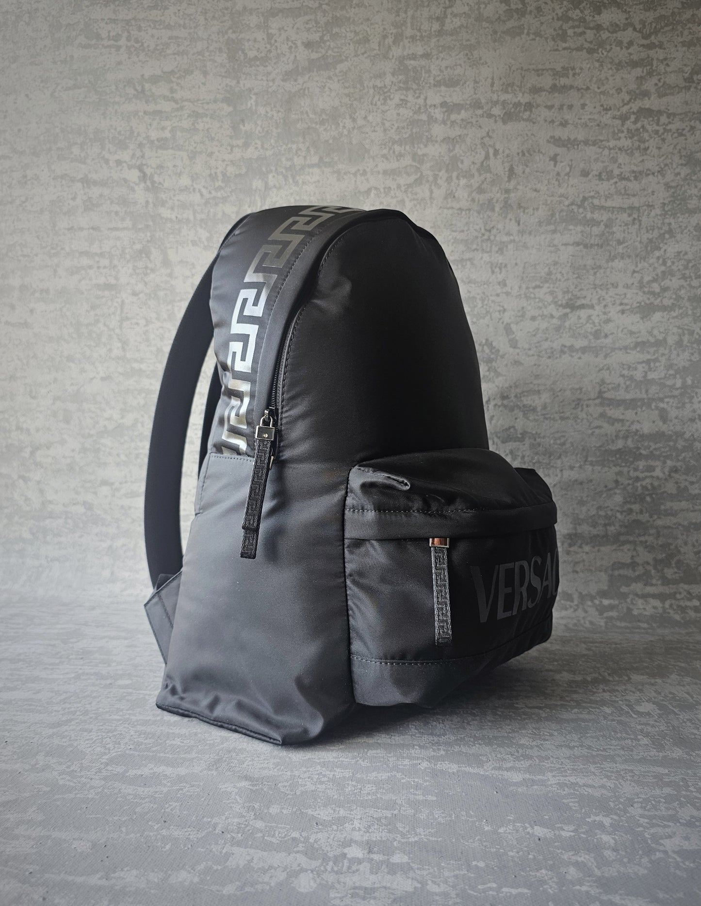 VERSACE La Greca 90's Logo Nylon Backpack