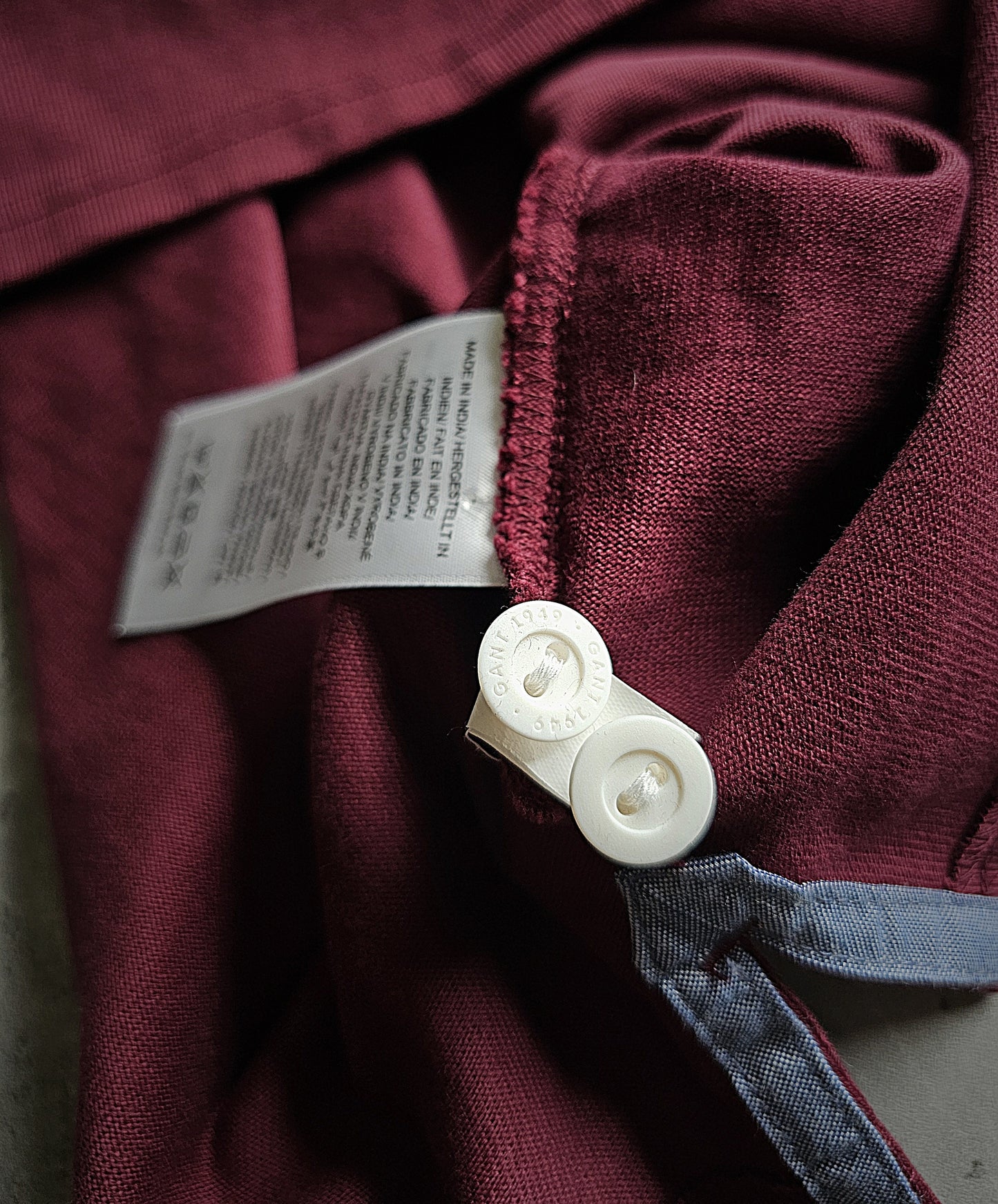 GANT Burgundy Heavy Rugger Rugby Polo Shirt