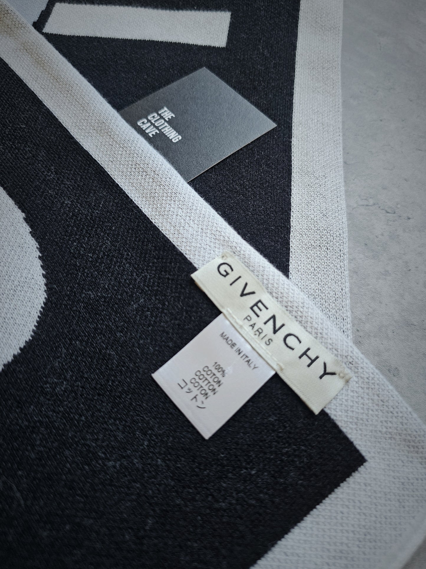 GIVENCHY Jacquard Logo Scarf Blue/Black