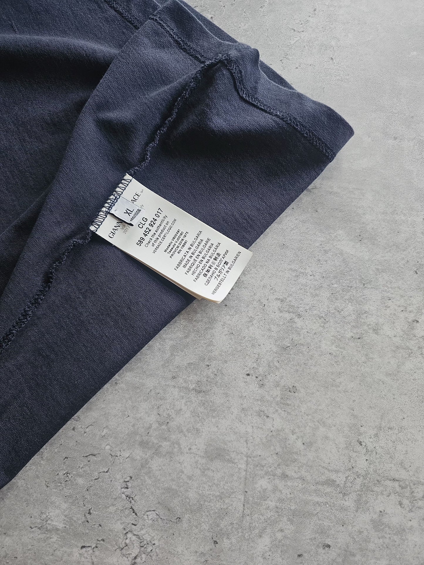 VERSACE Collection Medusa Embroidered Long-Sleeve T-Shirt