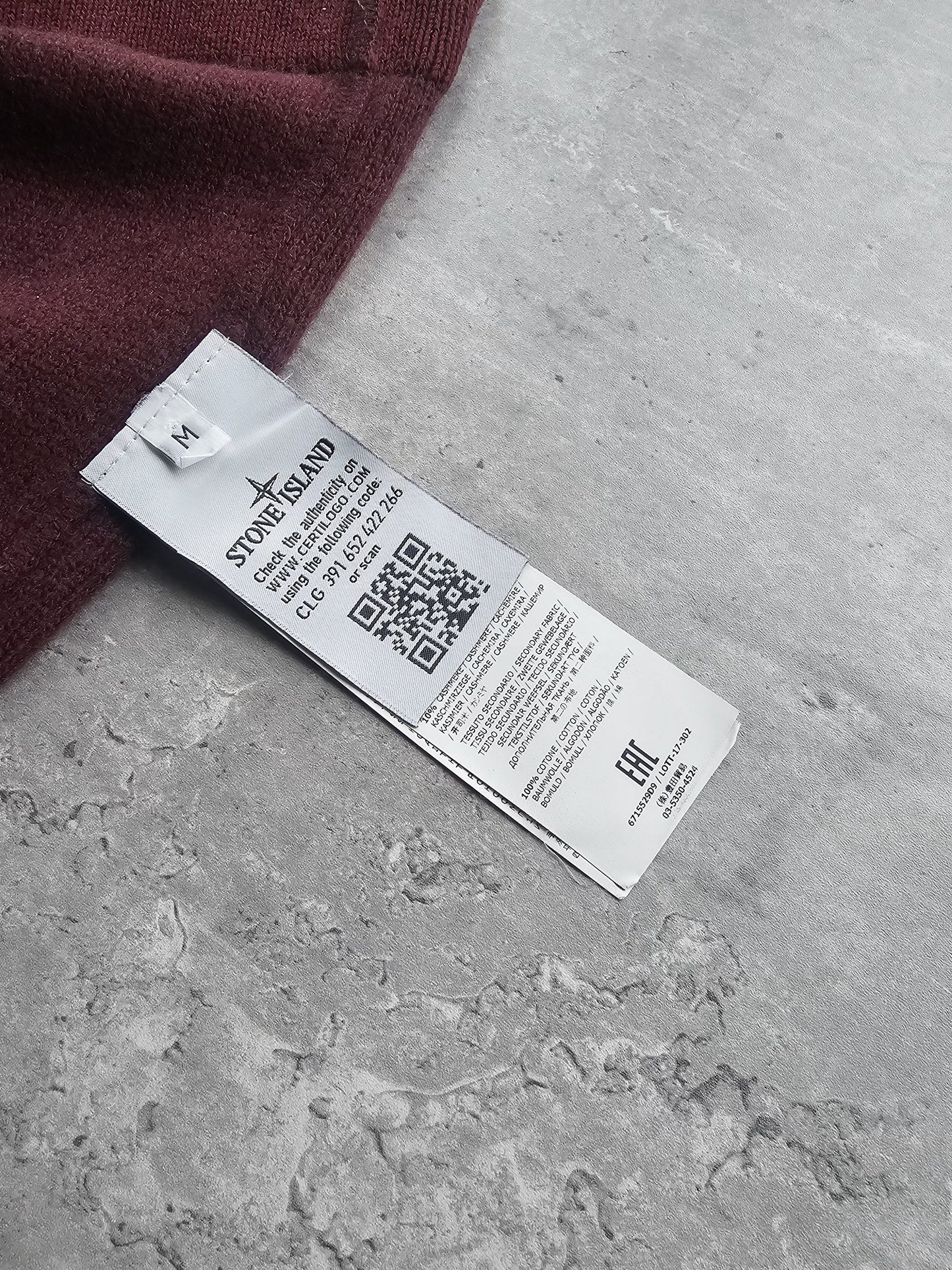 STONE ISLAND Logo Patch Knitted Wool Sweater