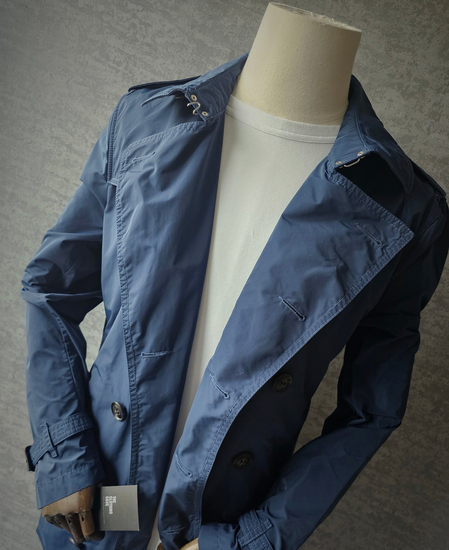 BURBERRY Rare Gabardine Rainproof Nylon Trench Coat