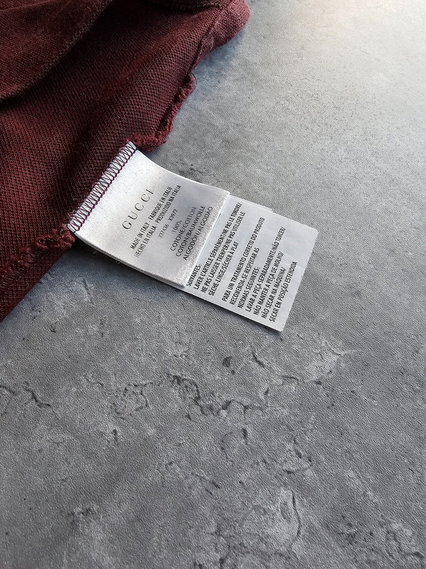 GUCCI Web Crest Embroidery Polo Shirt