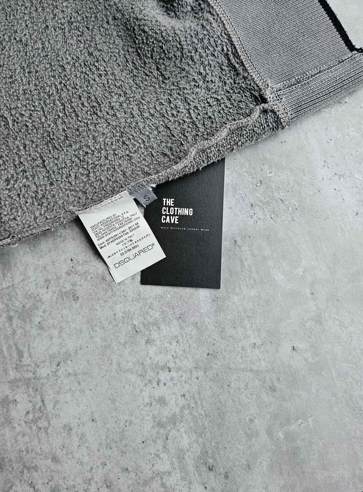 DSQUARED2 Spray Graffiti Distressed Sweatshirt