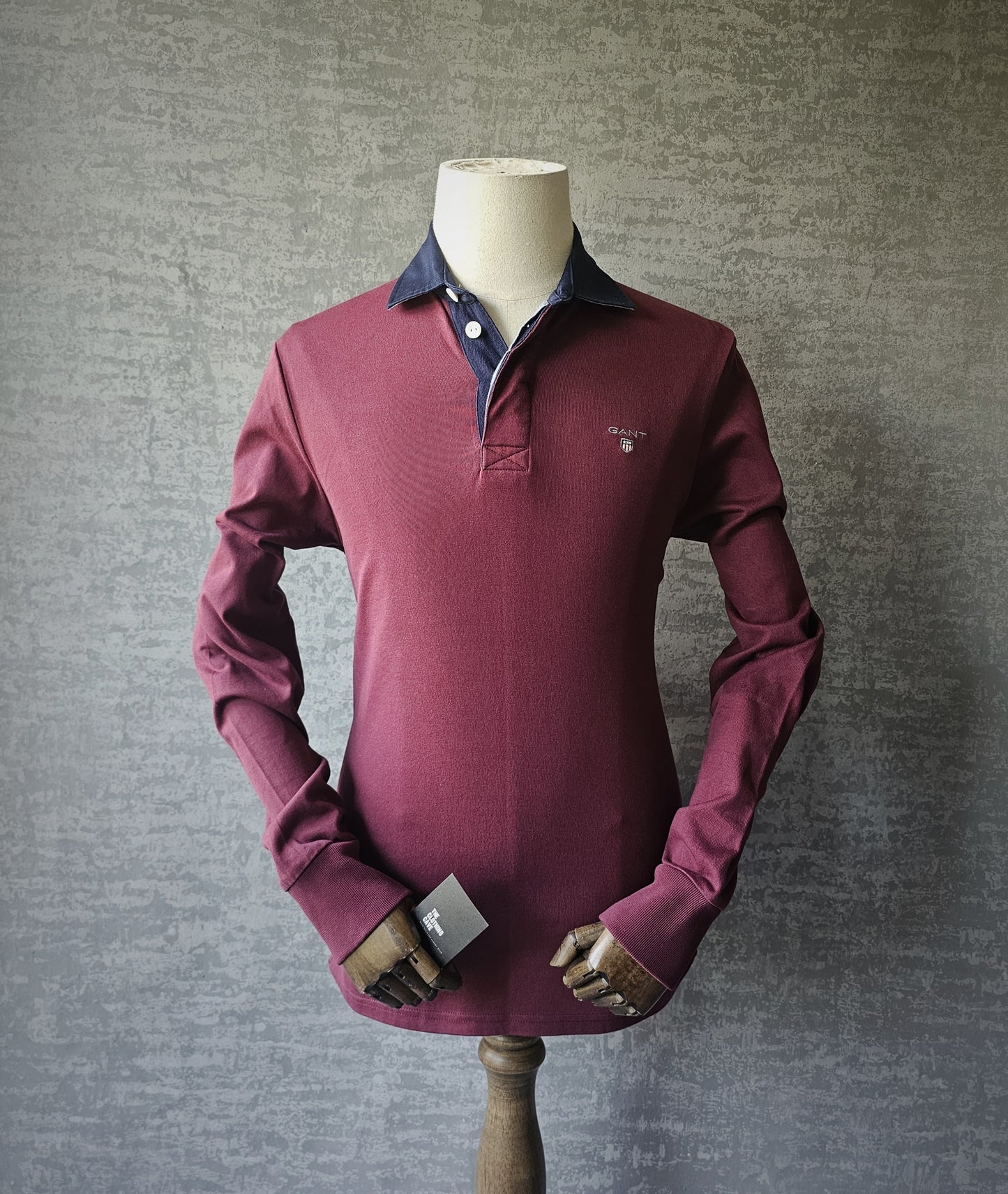 GANT Burgundy Heavy Rugger Rugby Polo Shirt