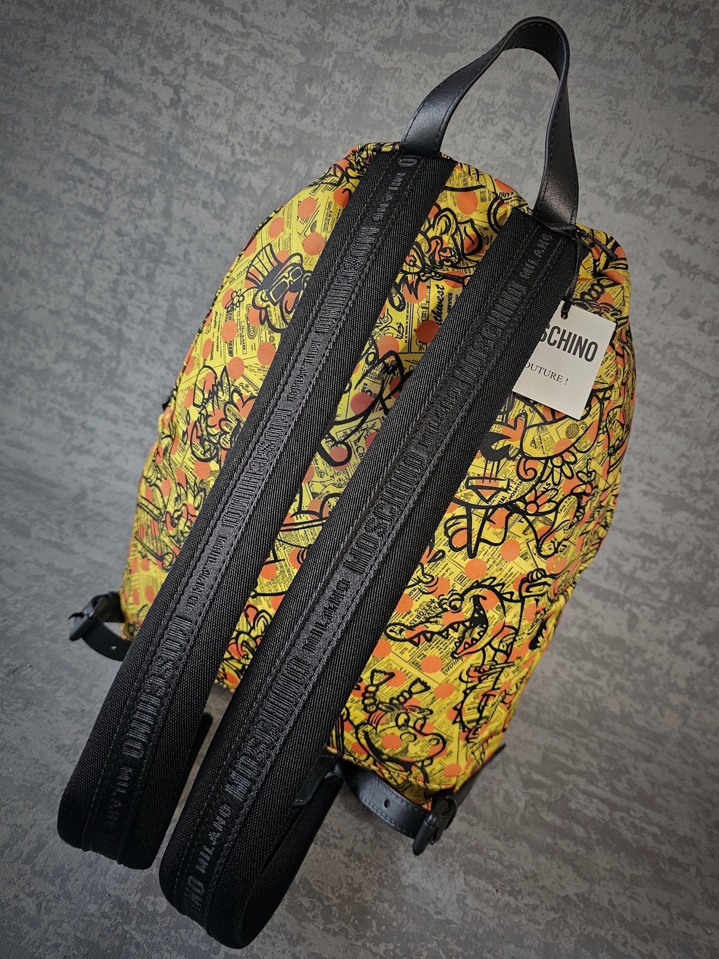 MOSCHINO COUTURE Cartoon Logo Backpack