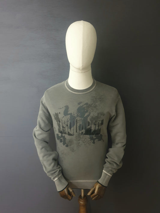DSQUARED2 Spray Graffiti Distressed Sweatshirt