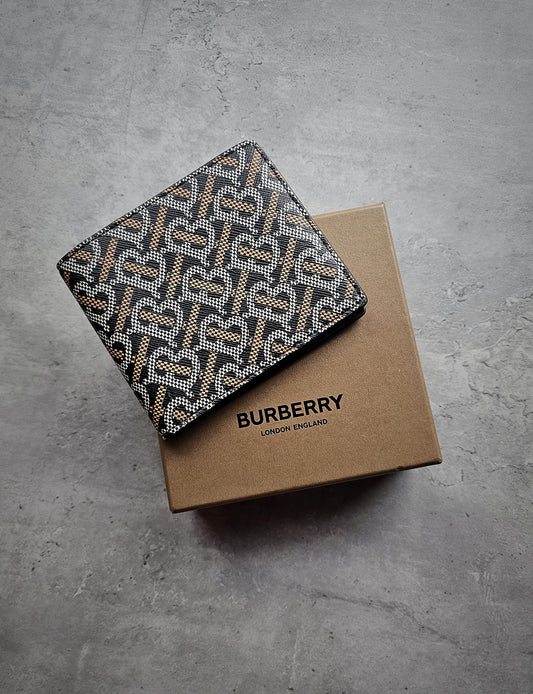 BURBERRY Monogram-Print Bi-Fold Wallet