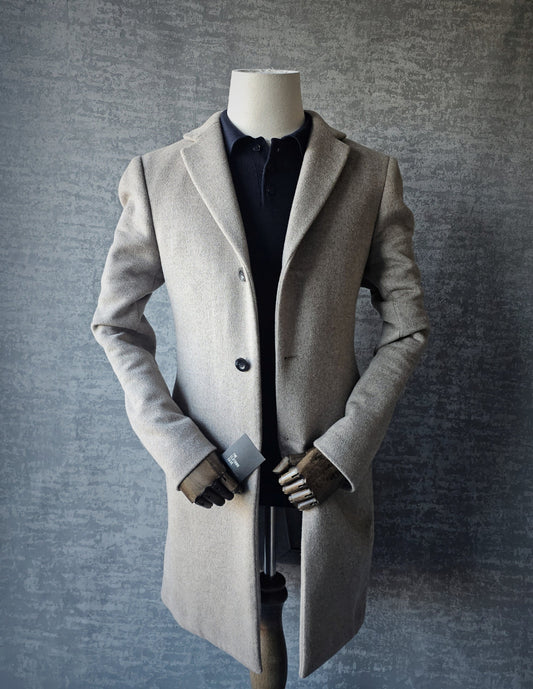 REISS Gable Wool Blend Epson Overcoat