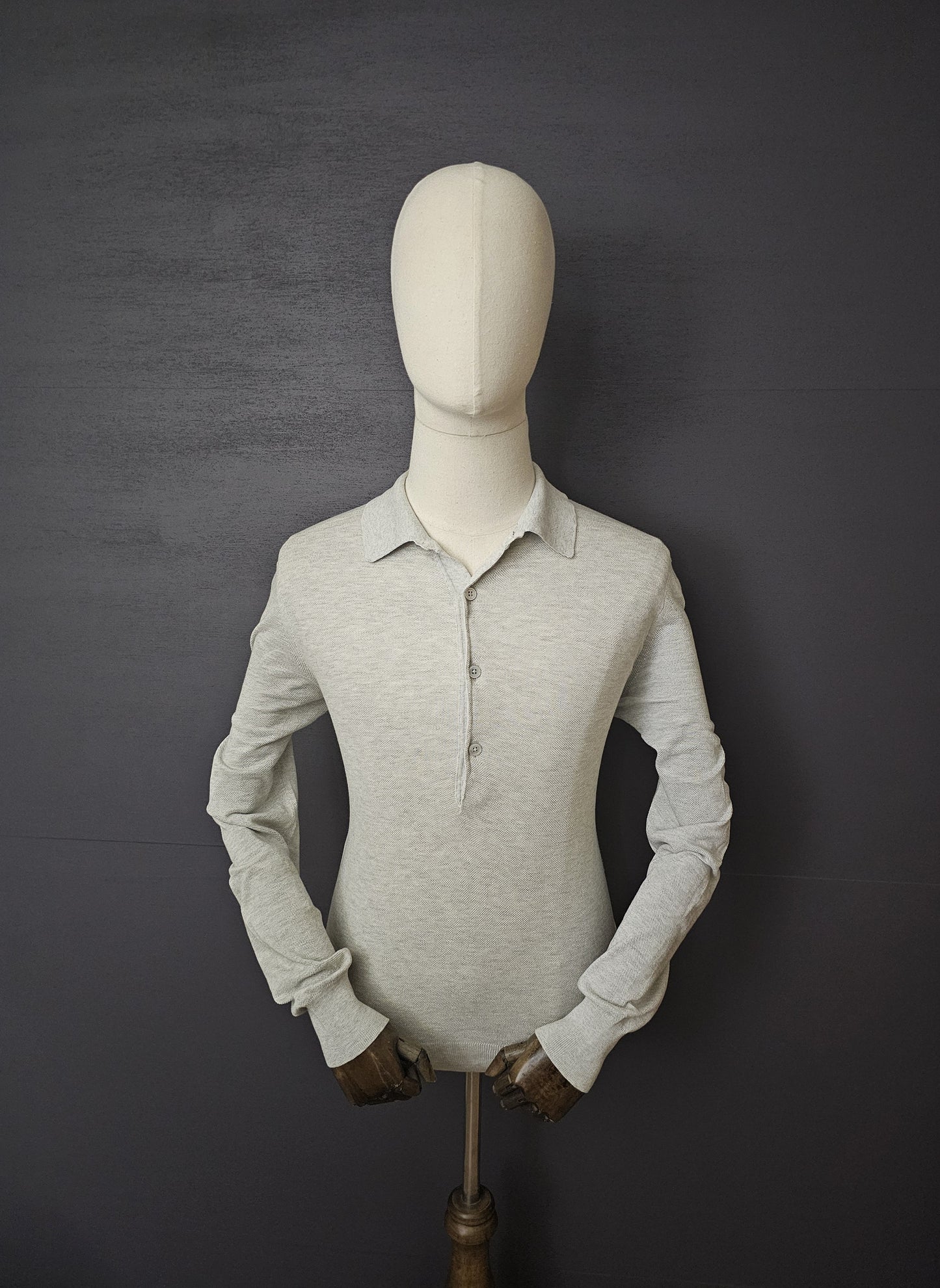 TOM FORD Slim-Fit Silk Cotton Long Sleeve Polo