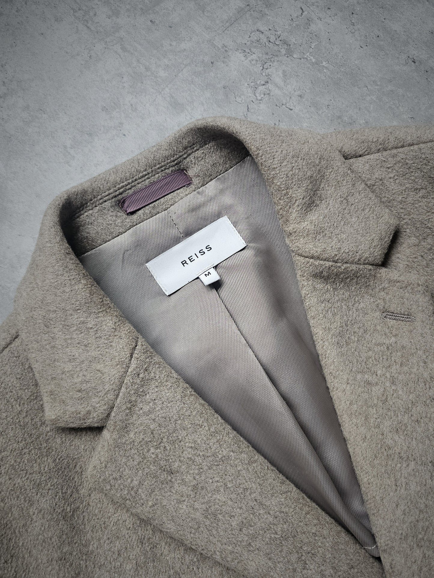 REISS Gable Wool Blend Epson Overcoat