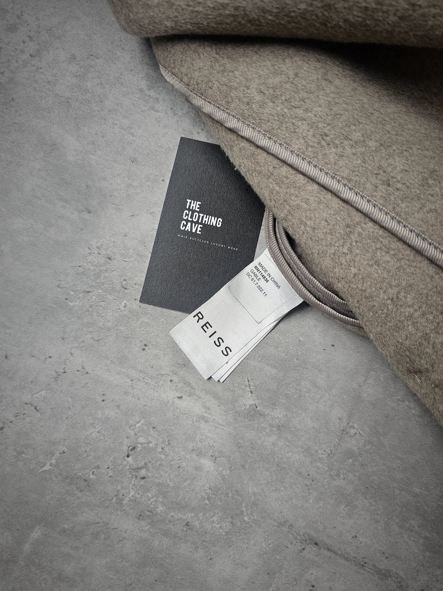 REISS Gable Wool Blend Epson Overcoat