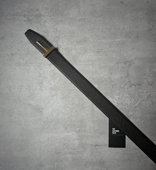 TOM FORD T Buckle Soft Grain Reversible 40mm Belt in Brown & Black *BRAND NEW*