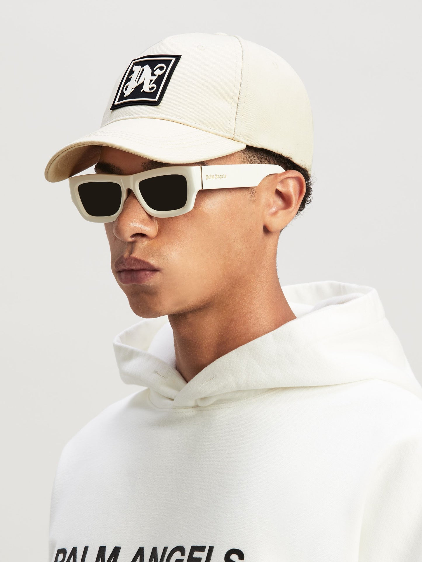 PALM ANGELS Monogram Ski Baseball Cap