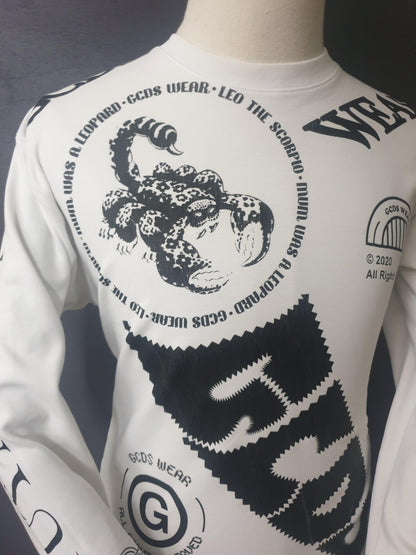 GCDS Mutation Print Long Sleeve T-Shirt
