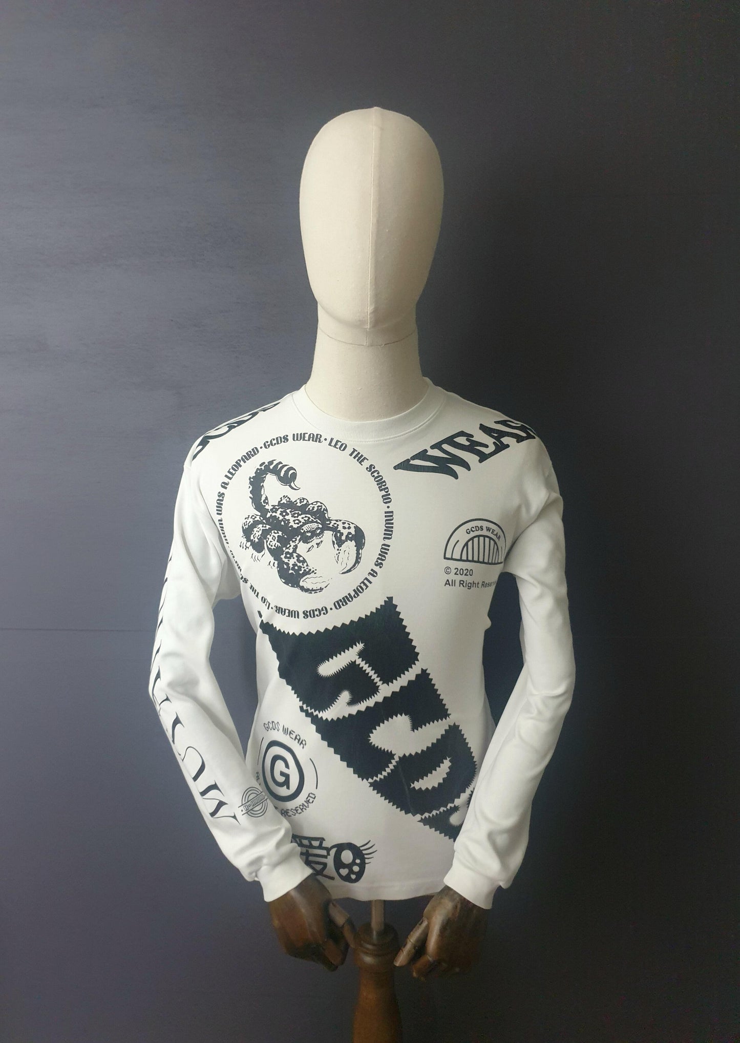 GCDS Mutation Print Long Sleeve T-Shirt
