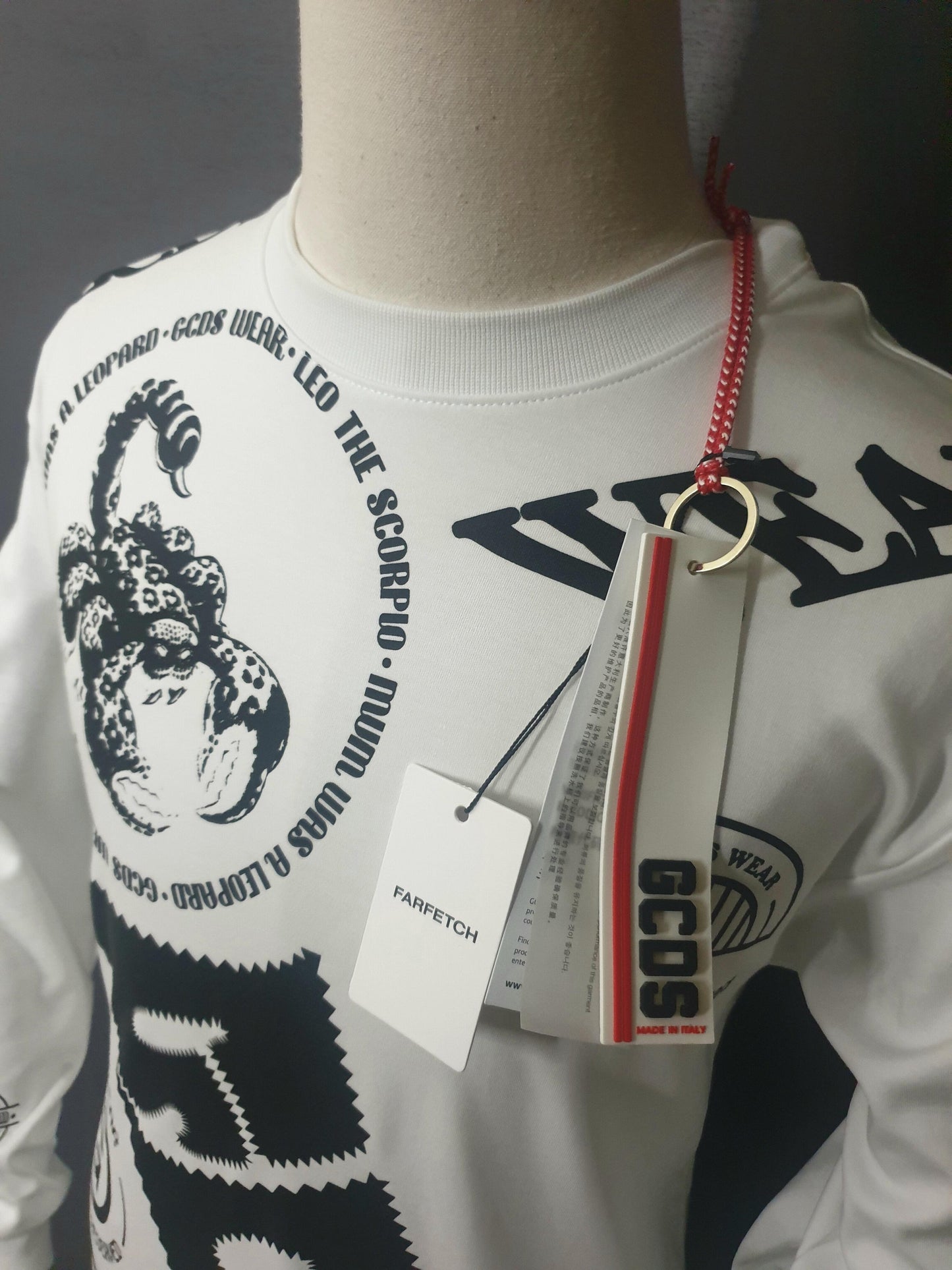 GCDS Mutation Print Long Sleeve T-Shirt