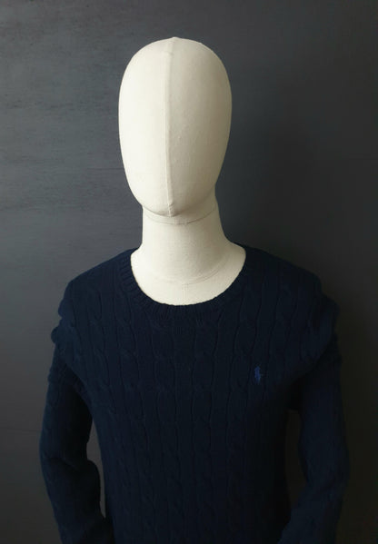 RALPH LAUREN Cable knit Sweater in Navy