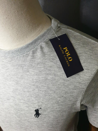 RALPH LAUREN Short Sleeve T-shirt in Grey Heather