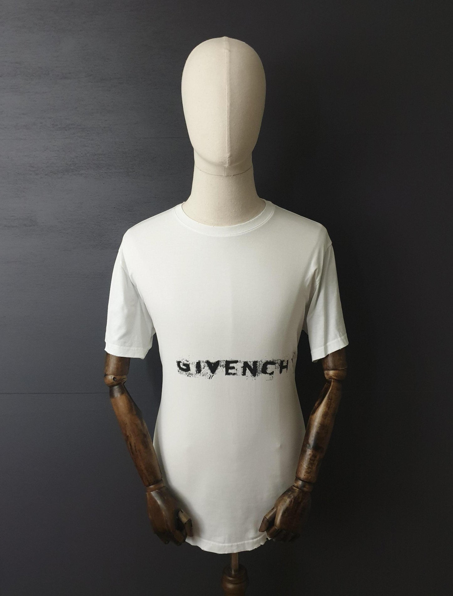 GIVENCHY Faded Distressed Logo T-Shirt
