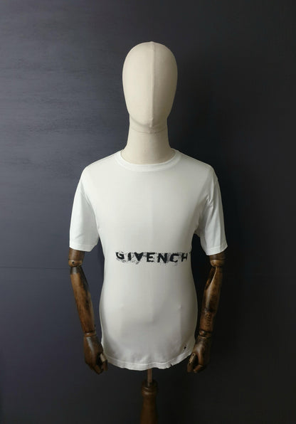 GIVENCHY Faded Distressed Logo T-Shirt