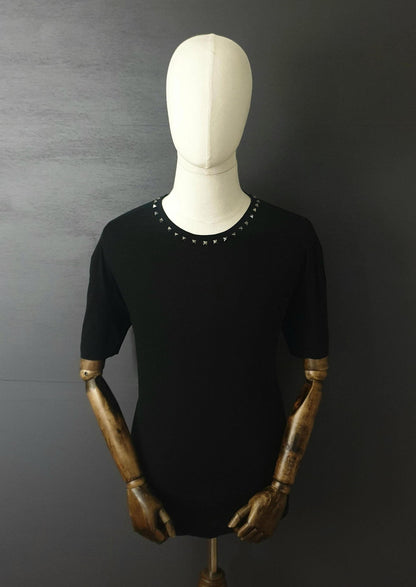 VALENTINO Garavani Untitled Stud Cotton T-Shirt