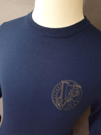 VERSACE Jeans Chest Logo Crew Neck Jumper