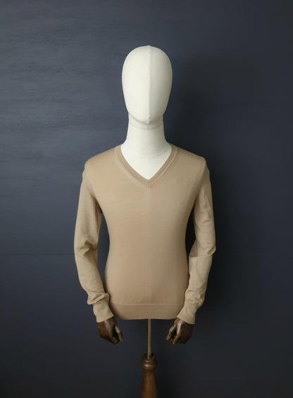 BURBERRY Vintage Fine Wool V-Neck Sweater