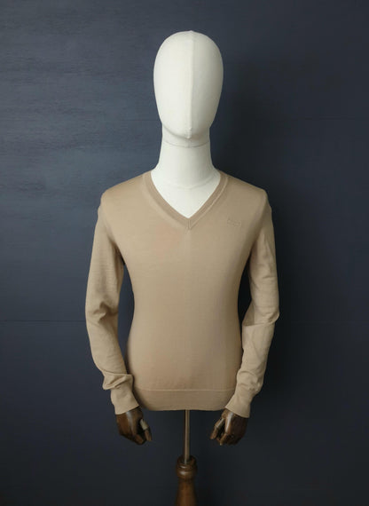 BURBERRY Vintage Fine Wool V-Neck Sweater