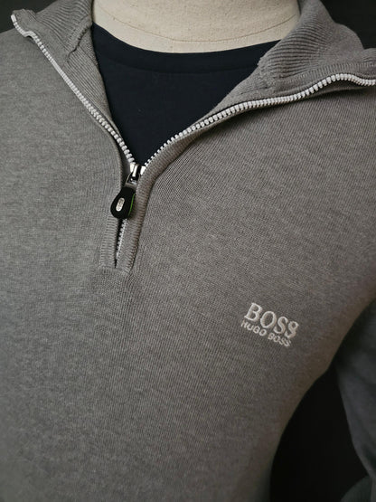HUGO BOSS Zallo Half-Zip Cotton Sweater