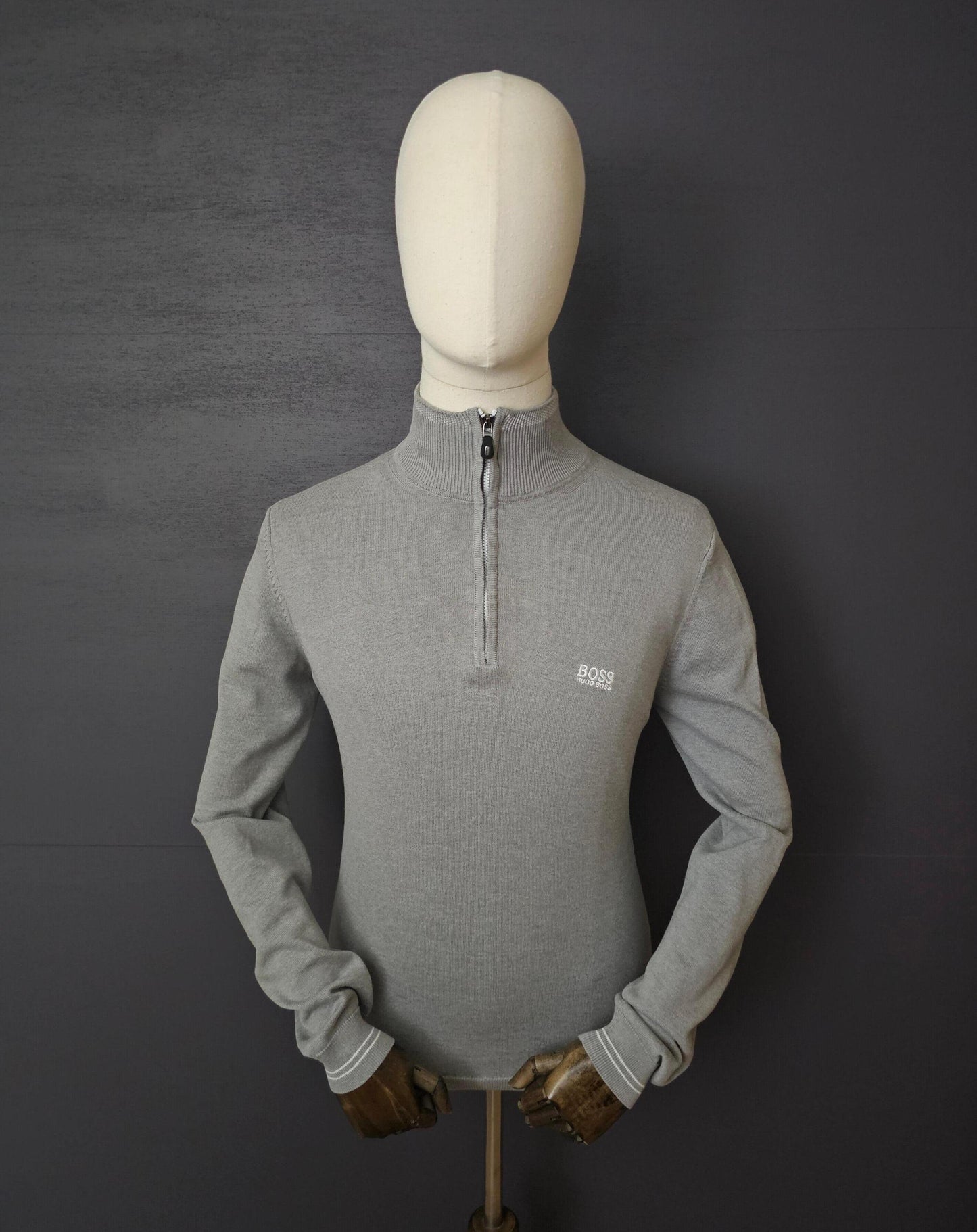 HUGO BOSS Zallo Half-Zip Cotton Sweater