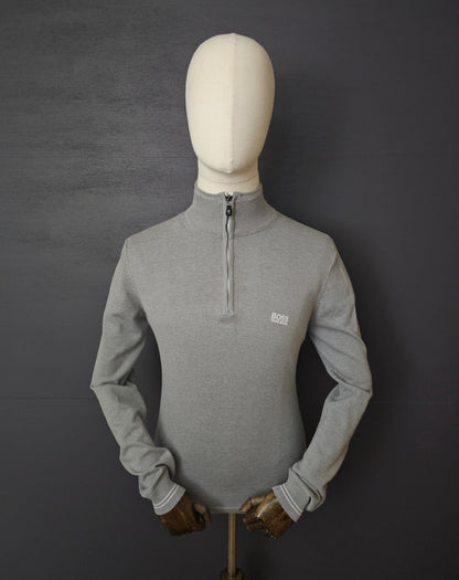 HUGO BOSS Zallo Half-Zip Cotton Sweater