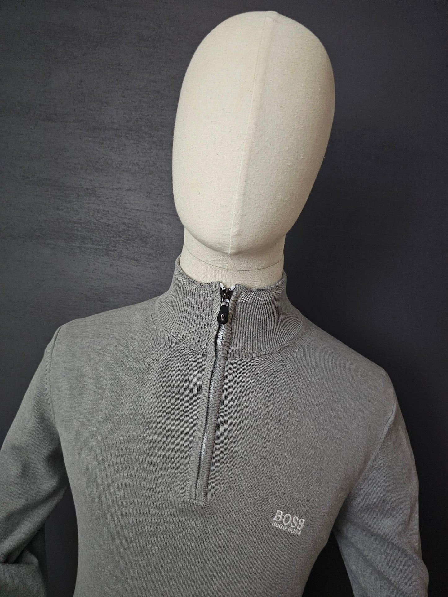 HUGO BOSS Zallo Half-Zip Cotton Sweater