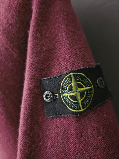 STONE ISLAND Logo Patch Knitted Wool Sweater