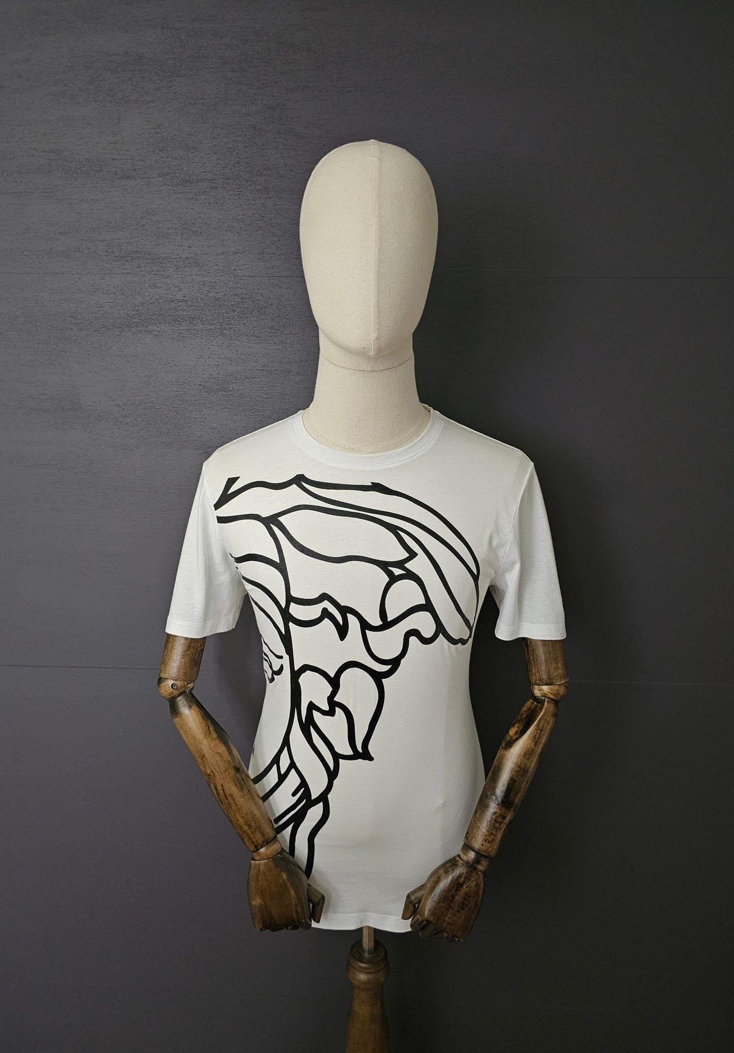 VERSACE Collection Enlarged Metallic Medusa T-Shirt
