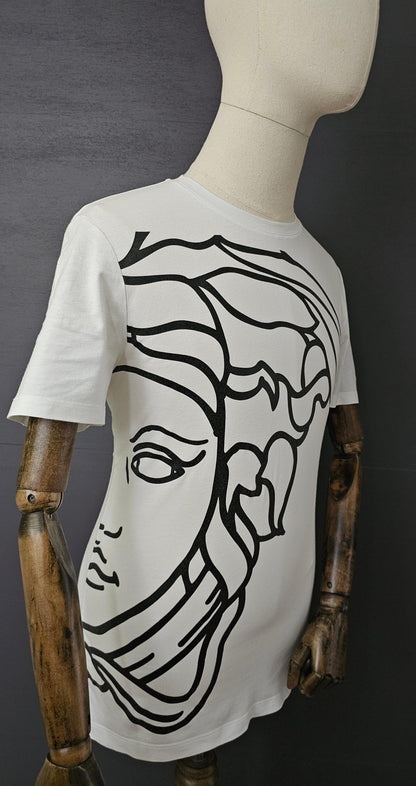 VERSACE Collection Enlarged Metallic Medusa T-Shirt