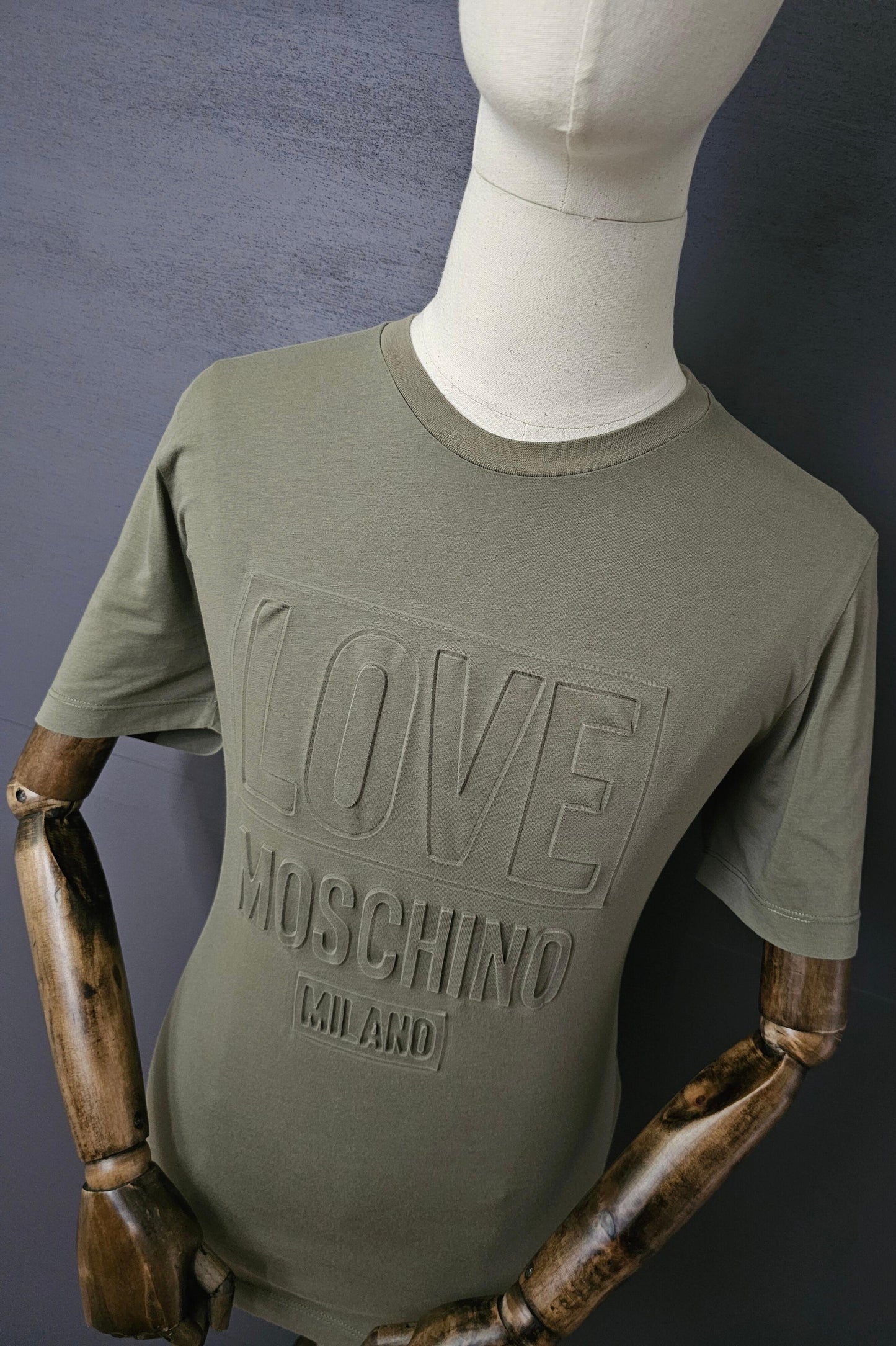 MOSCHINO Milano Embossed Love Logo T-Shirt